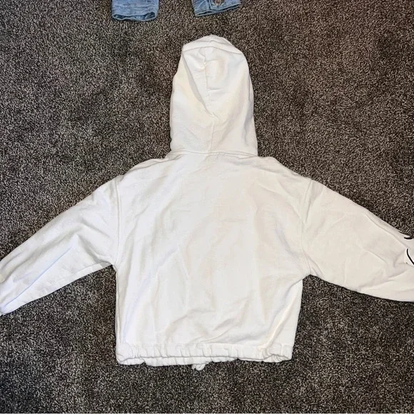 Zara Girls Peanuts Snoopy Denim Jean Jacket AND Hoodie SIZE 11-12 ❤️ - Picture 6 of 9